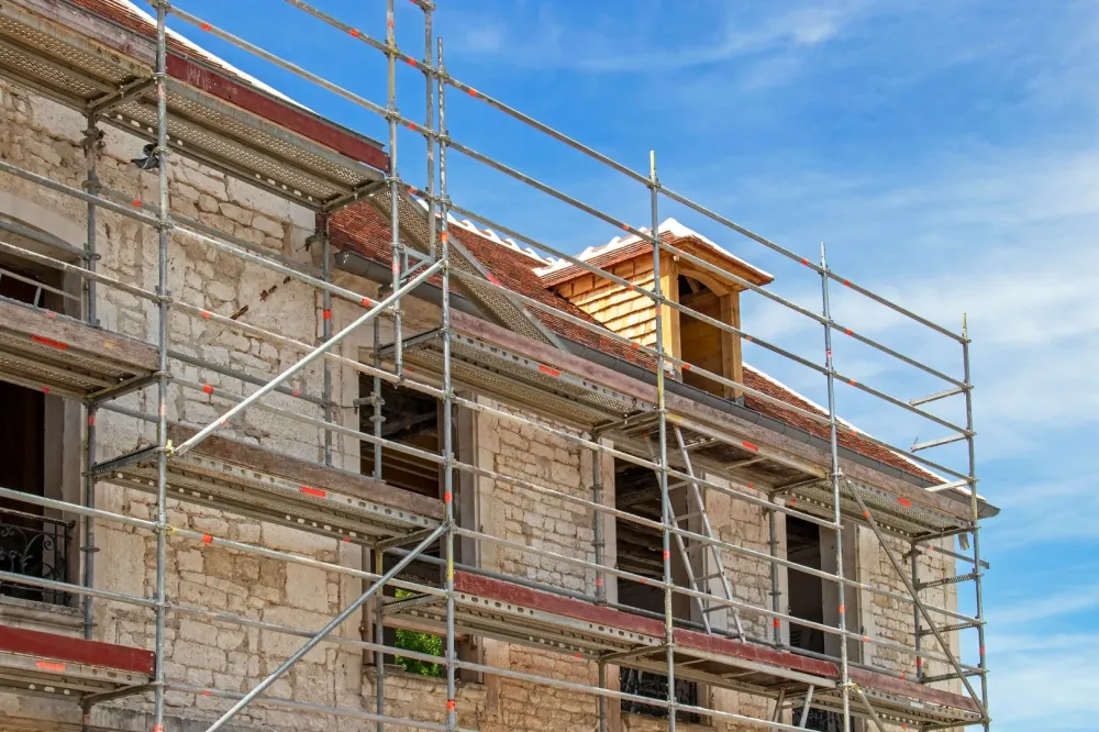 Façade en rénovation